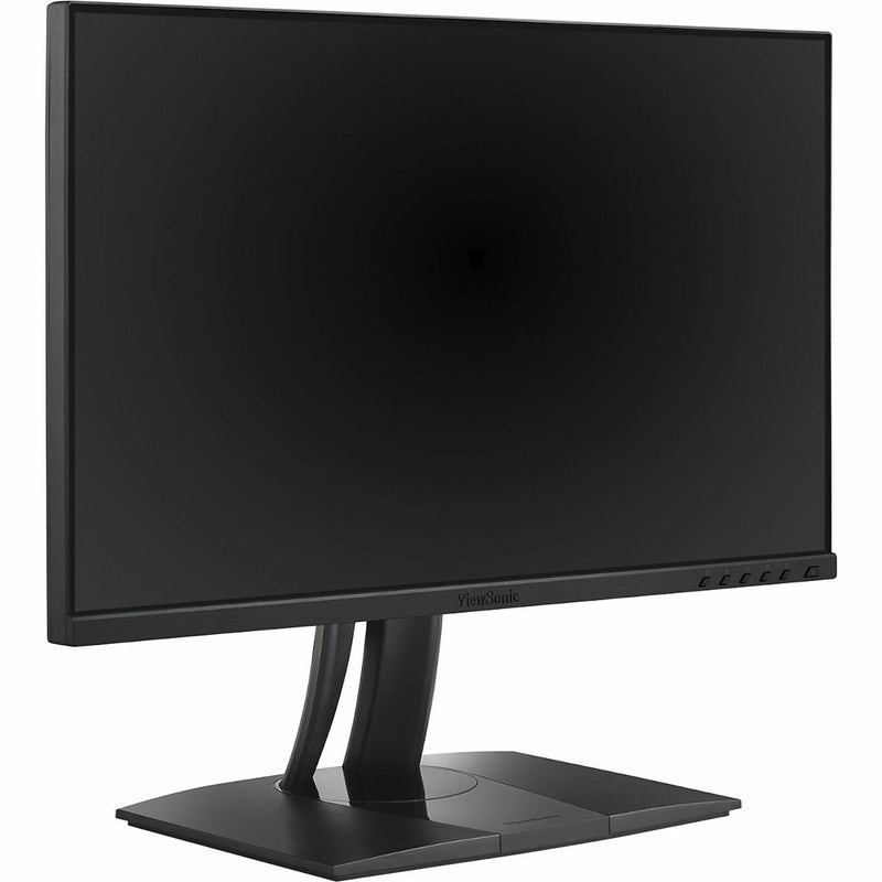 Side angle view of ViewSonic VP2456 monitor showing stand design