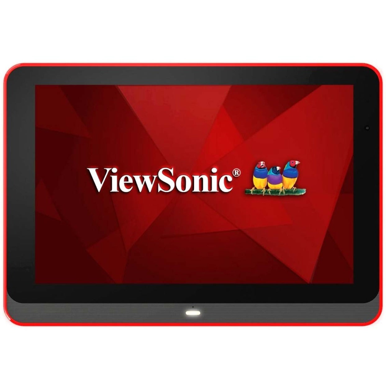 ViewSonic EP1052T displaying brand logo with red accent lighting-alternate-image6