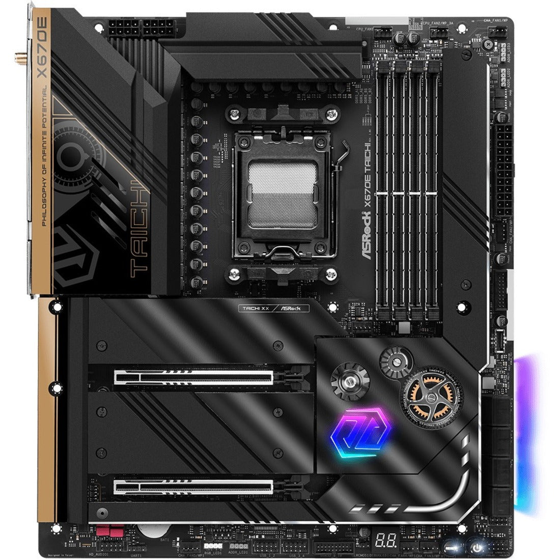 ASRock X670E Taichi Gaming Desktop Motherboard AMD X670 AM5 EATX