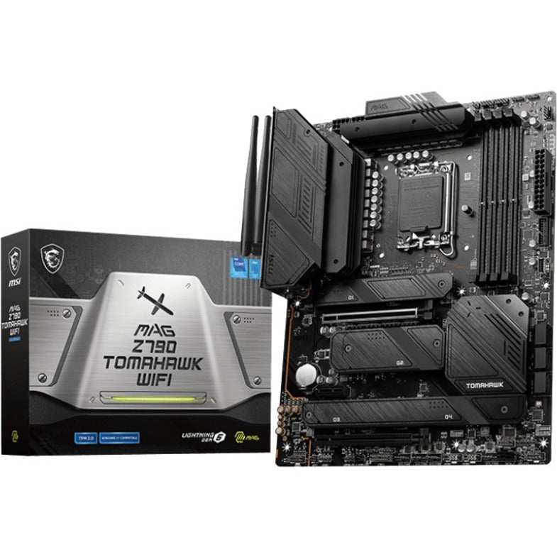 MSI Z790TOMWI MAG Z790 TOMAHAWK WIFI DDR5 ATX Intel LGA1700 Motherboard, Intel WIFI6E DDR5