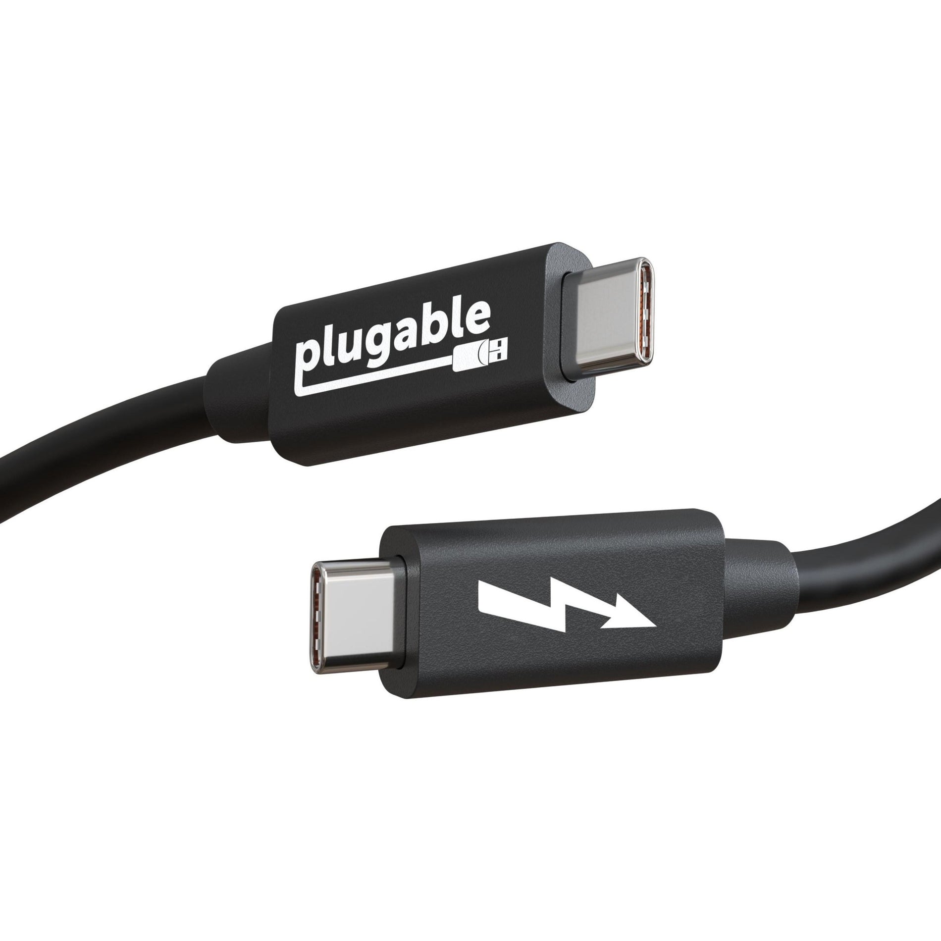 Plugable TBT-TRAN Thunderbolt 4 Data Transfer Cable, 6.56 ft, 40 Gbit/s, USB4 Thunderbolt 4