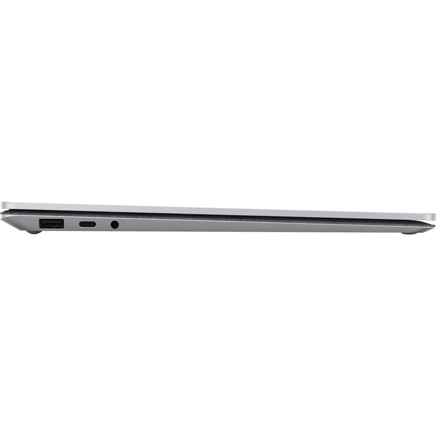 Side view of Surface Laptop 5 showing thin profile and port selection-alternate-image3