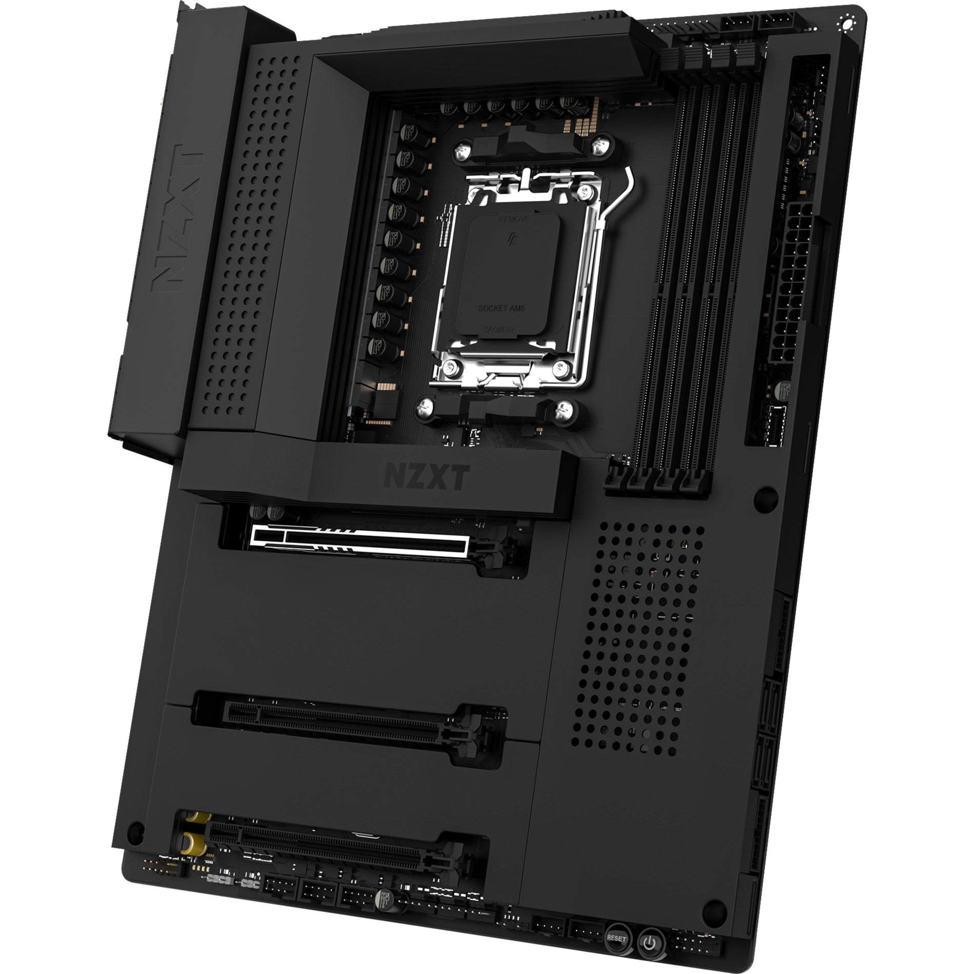 NZXT N7-B65XT-B1 Desktop Motherboard, AMD B650 Chipset with Wi-Fi and Black Cover