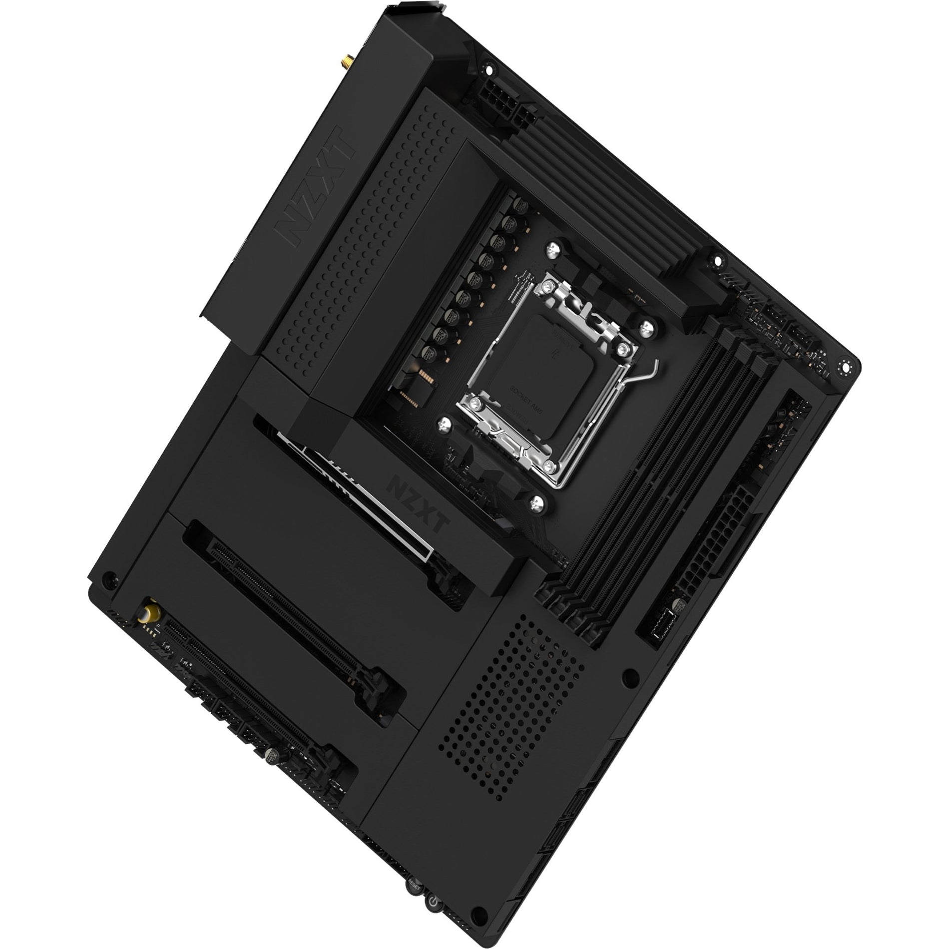 NZXT N7-B65XT-B1 Desktop Motherboard, AMD B650 Chipset with Wi-Fi and Black Cover