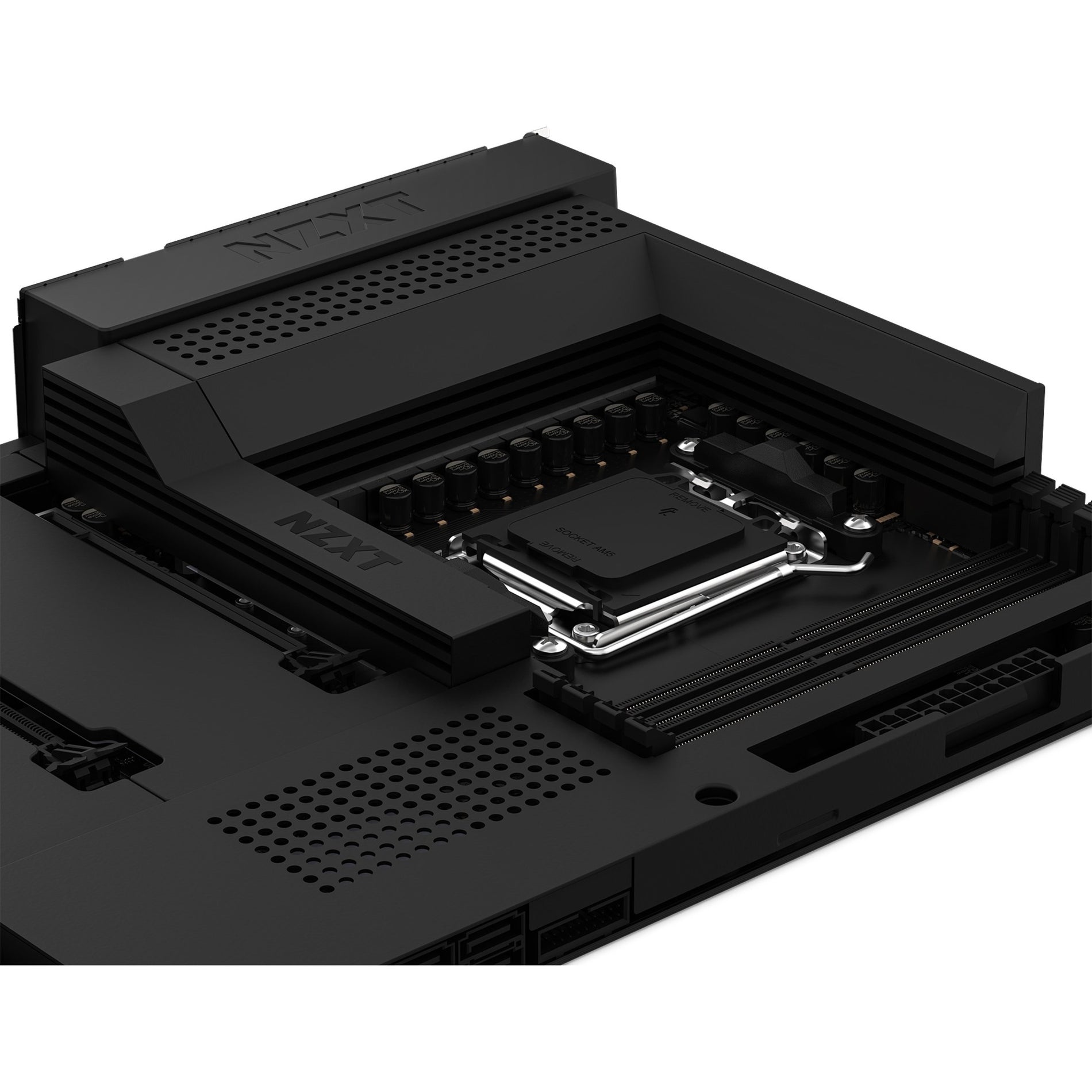 NZXT N7-B65XT-B1 Desktop Motherboard, AMD B650 Chipset with Wi-Fi and Black Cover