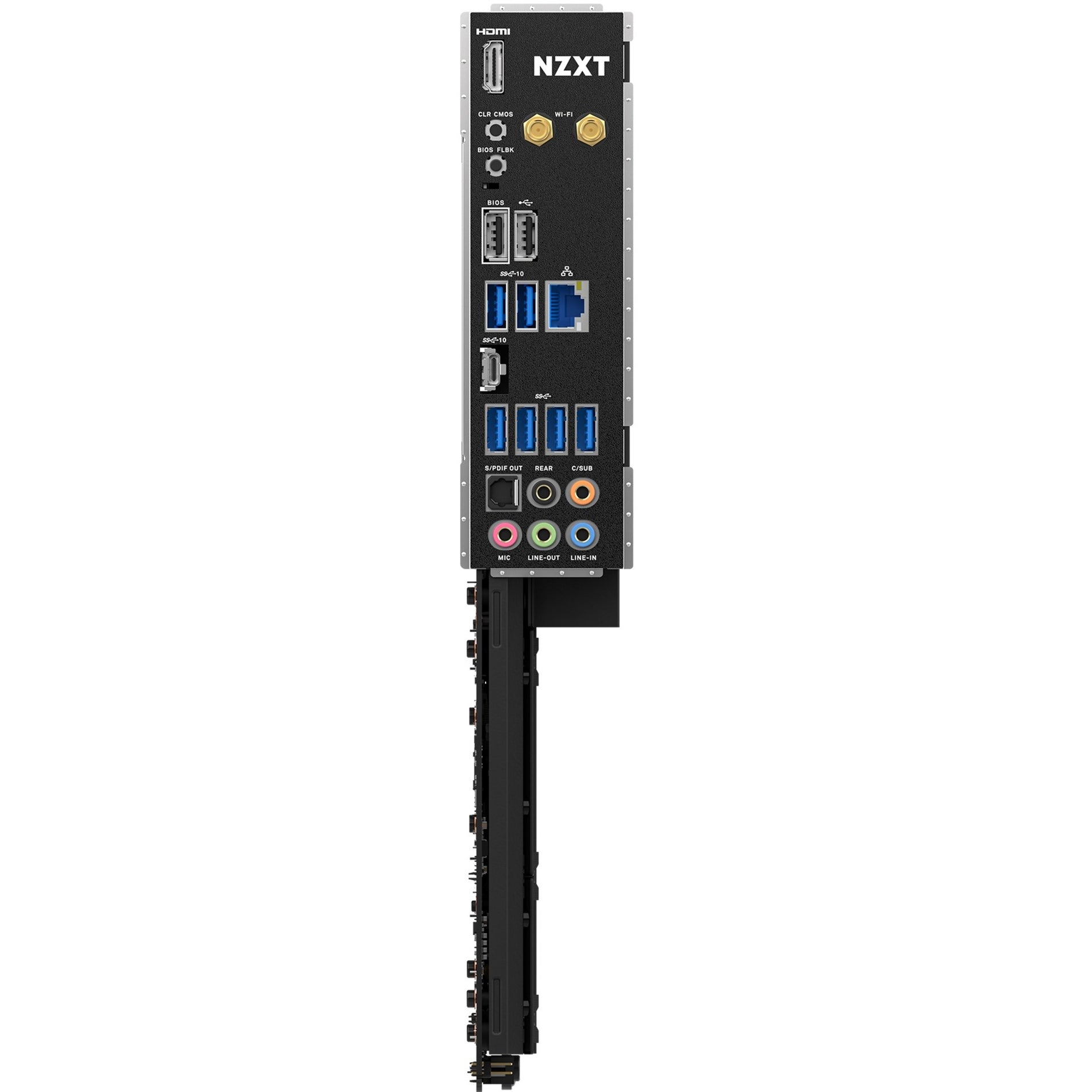 NZXT N7-B65XT-B1 Desktop Motherboard, AMD B650 Chipset with Wi-Fi and Black Cover