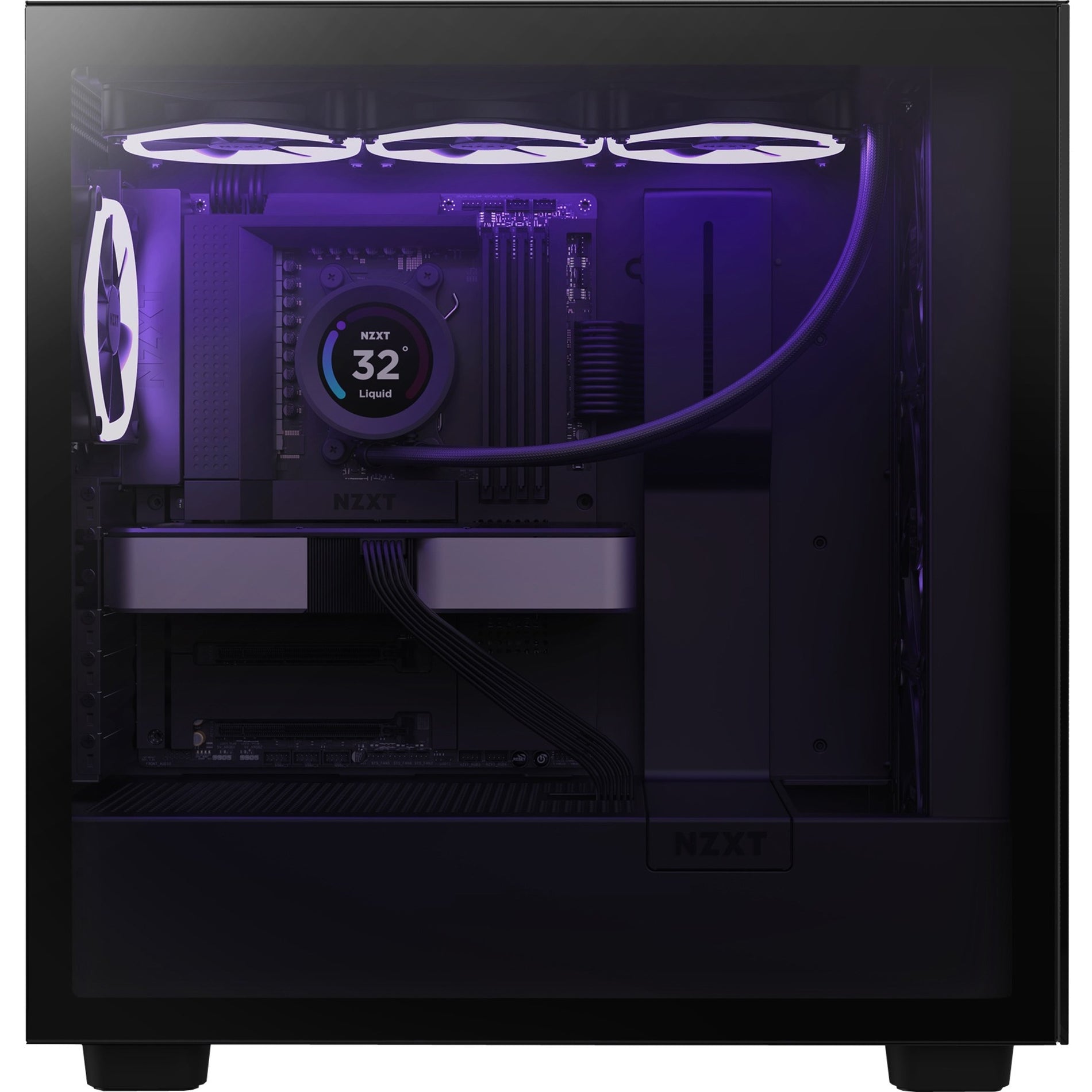 NZXT N7-B65XT-B1 Desktop Motherboard, AMD B650 Chipset with Wi-Fi and Black Cover