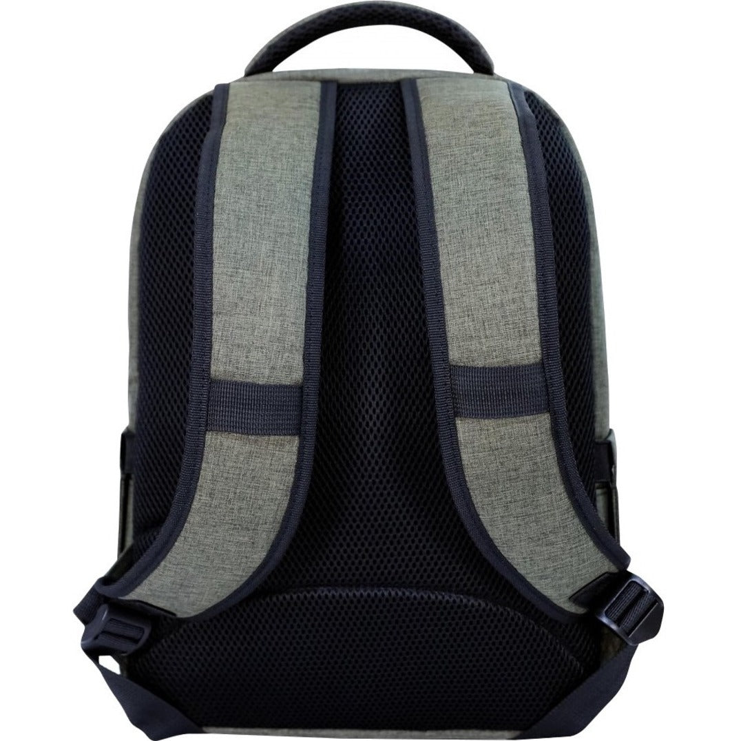 Back view of Urban Factory backpack showing mesh padding and shoulder strap system-alternate-image4