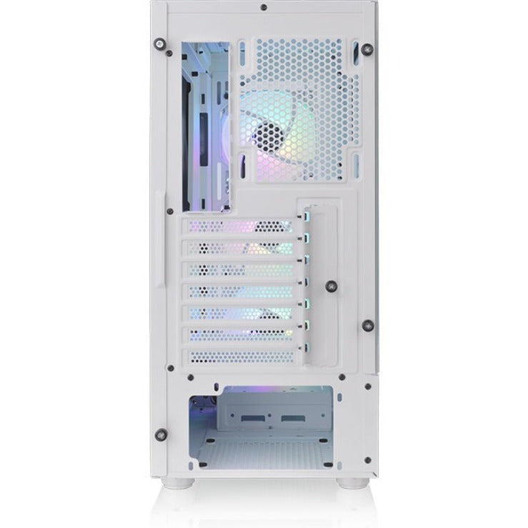 Thermaltake CA-1X3-00M6WN-00 View 200 TG ARGB Snow Mid Tower Chassis, White, 3 Year Warranty