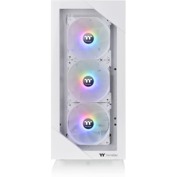 Thermaltake CA-1X3-00M6WN-00 View 200 TG ARGB Snow Mid Tower Chassis, White, 3 Year Warranty