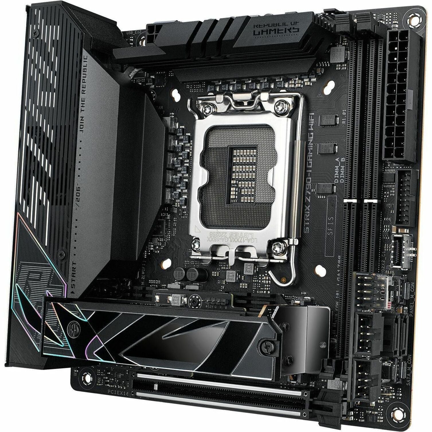 Asus ROG ROG STRIX Z790I GAMI STRIX Z790I GAMI Gaming Desktop Motherboard, Mini ITX, Intel Z790 Chipset, Socket LGA-1700