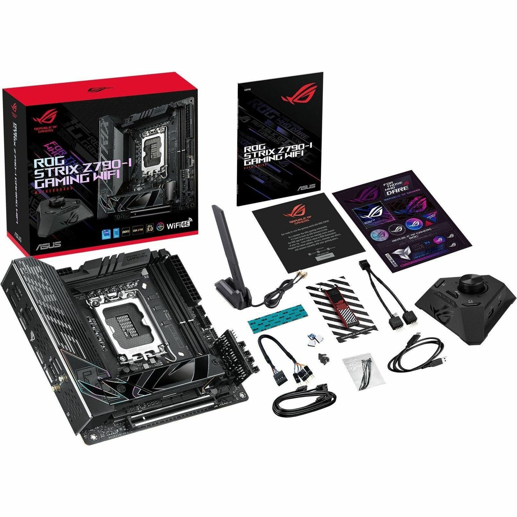 Asus ROG ROG STRIX Z790I GAMI STRIX Z790I GAMI Gaming Desktop Motherboard, Mini ITX, Intel Z790 Chipset, Socket LGA-1700