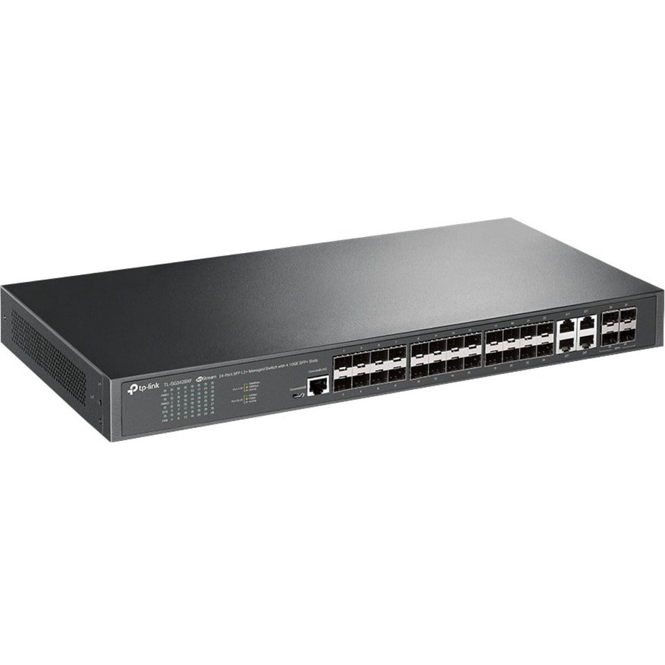 TP-Link TL-SG3428XF JetStream 24-Port SFP L2+ Managed Switch with 4 10GE SFP+ Slots, Limited Lifetime Protection