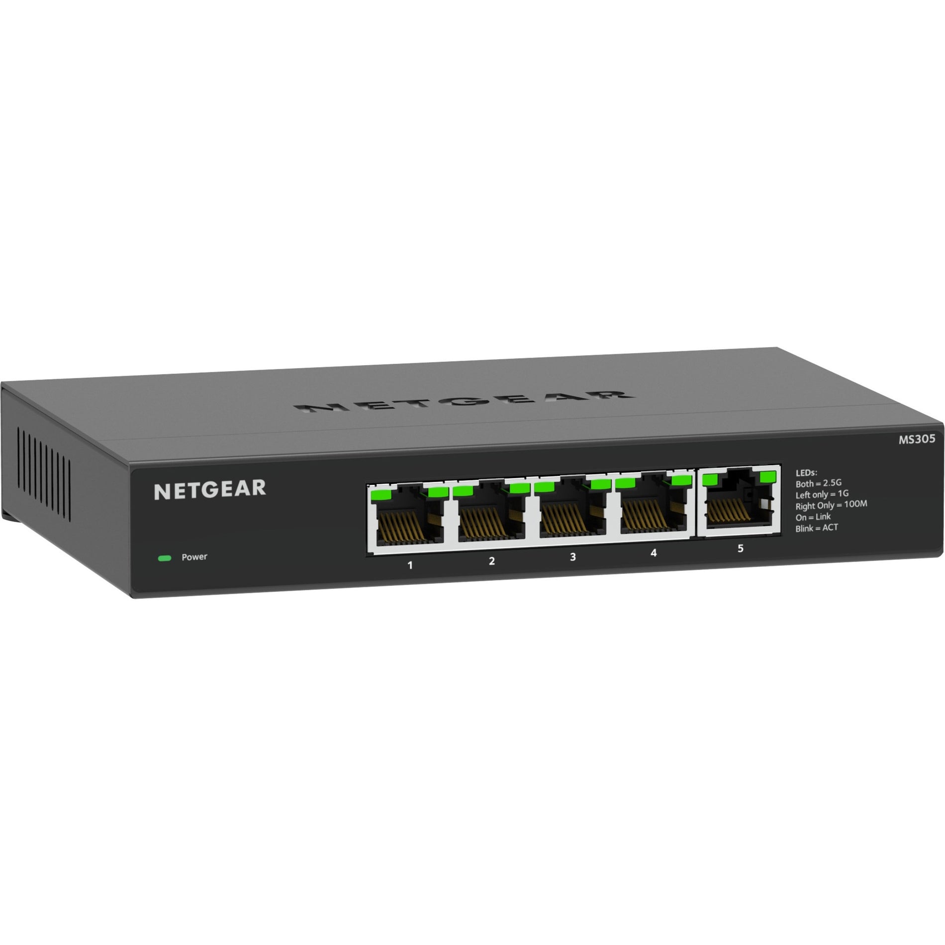 Netgear MS305-100NAS 5-Port 多千兆位 (2.5G) 以太网 未经管控的交换机，商业就绪的网络解决方案 品牌名称： Netgear  资格管理器的 MS305-100NAS 5- 端口多千兆 (2.5G) 以太网未经管控的交换机，商业就绪的网络解决方案 品牌名称： Netgear