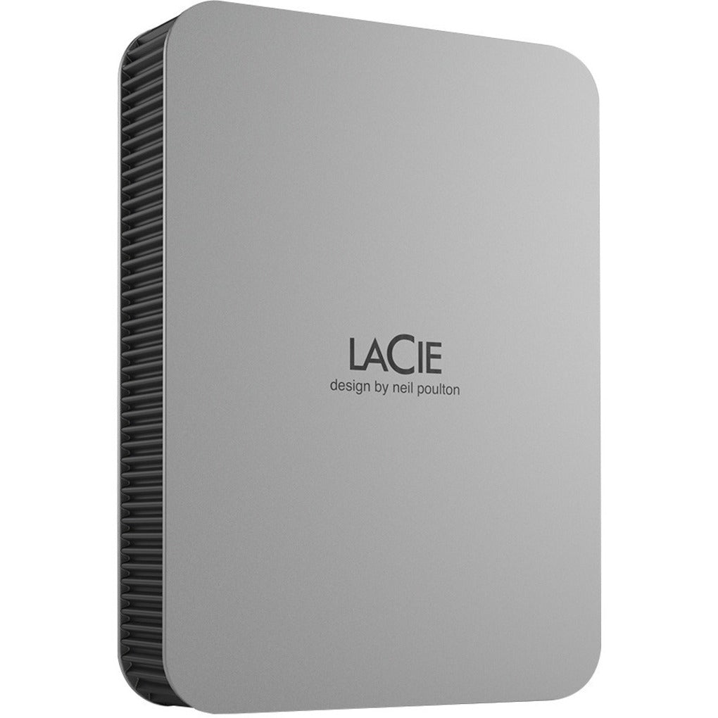 LaCie STLR4000400 Mobile Drive Secure 4 TB Portable Hard Drive, USB 3.2 Type C, Space Gray