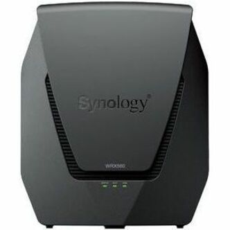 Compact side view of Synology WRX560 router highlighting its space-efficient design