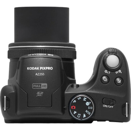 كوداك AZ255-BK PIXPRO كاميرا مدمجة، 16.4 ميجابيكسل، تكبير بصري 25 مرة، فيديو عالي الدقة، شاشة LCD بحجم 3 بوصة.