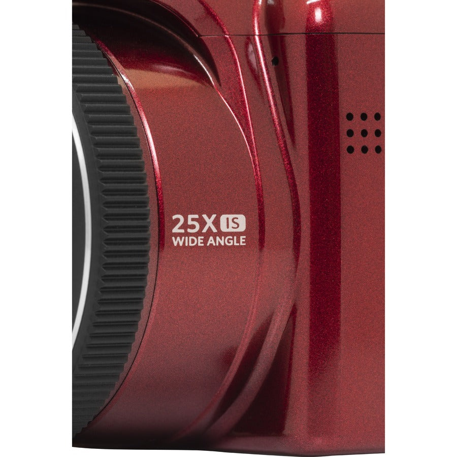 كوداك (Kodak)  AZ255-RD PIXPRO  كاميرا مدمجة  16.4 ميجابيكسل  25 زووم بصري  فيديو عالي الجودة  أحمر