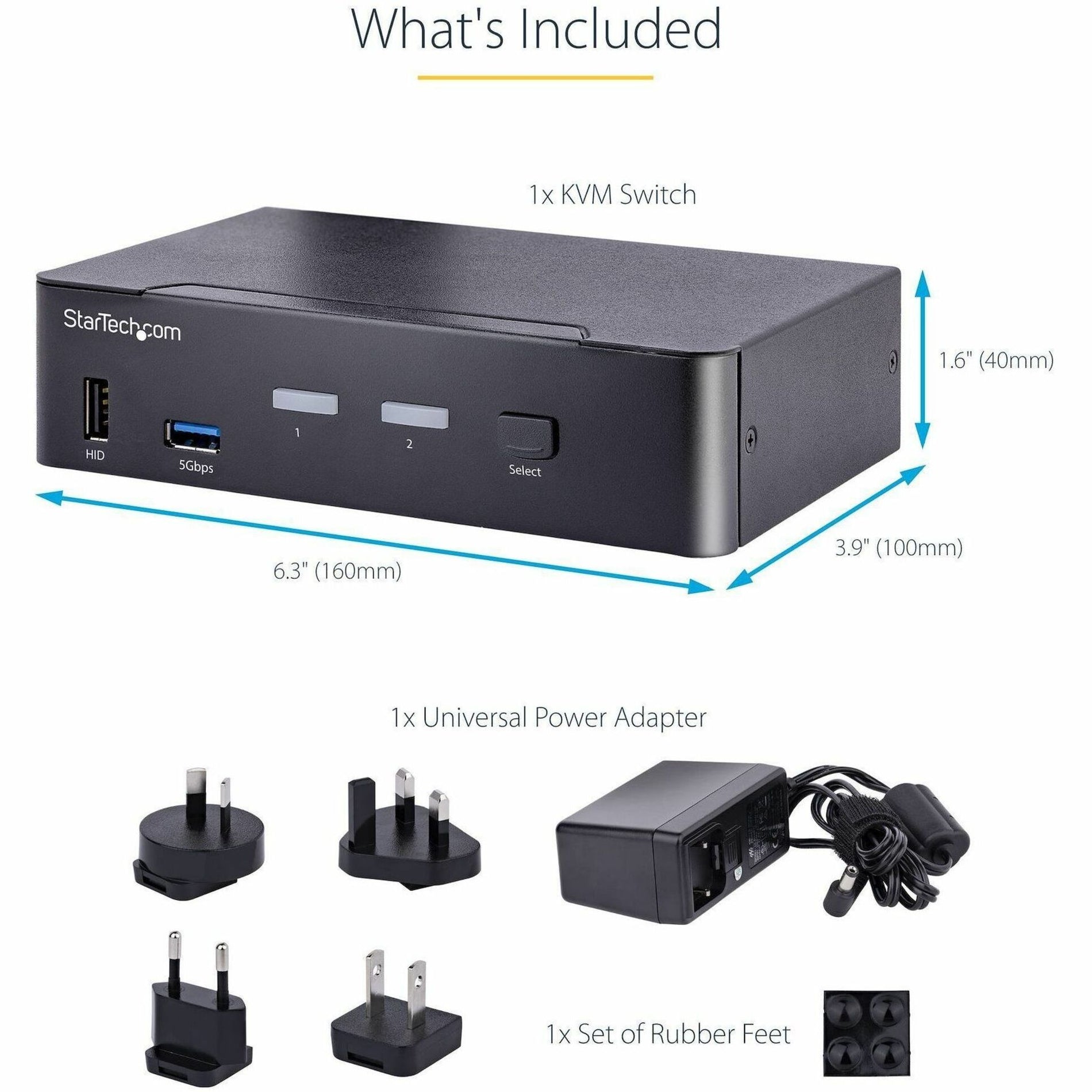 Product dimensions and included accessories including power adapters and rubber feet-alternate-image4