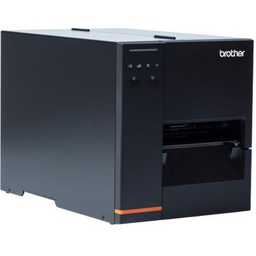 Profile view of Brother TJ4120TN printer emphasizing compact industrial design-alternate-image3