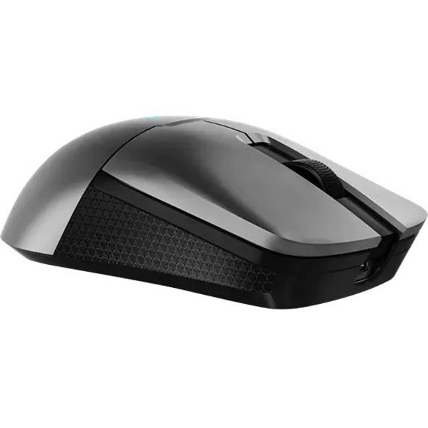 Side view of Lenovo Legion M600s gaming mouse highlighting textured grip pattern