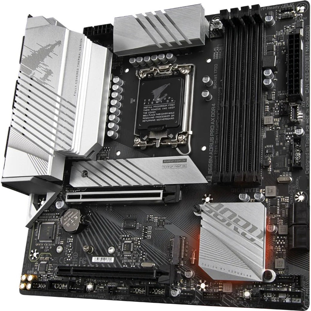 Aorus B660MAPROAXDDR4 Ultra Durable B660m Pro Ax Ddr4 Gaming Desktop Motherboard - Intel B660 Chipset, LGA-1700, Intel Optane Memory Ready