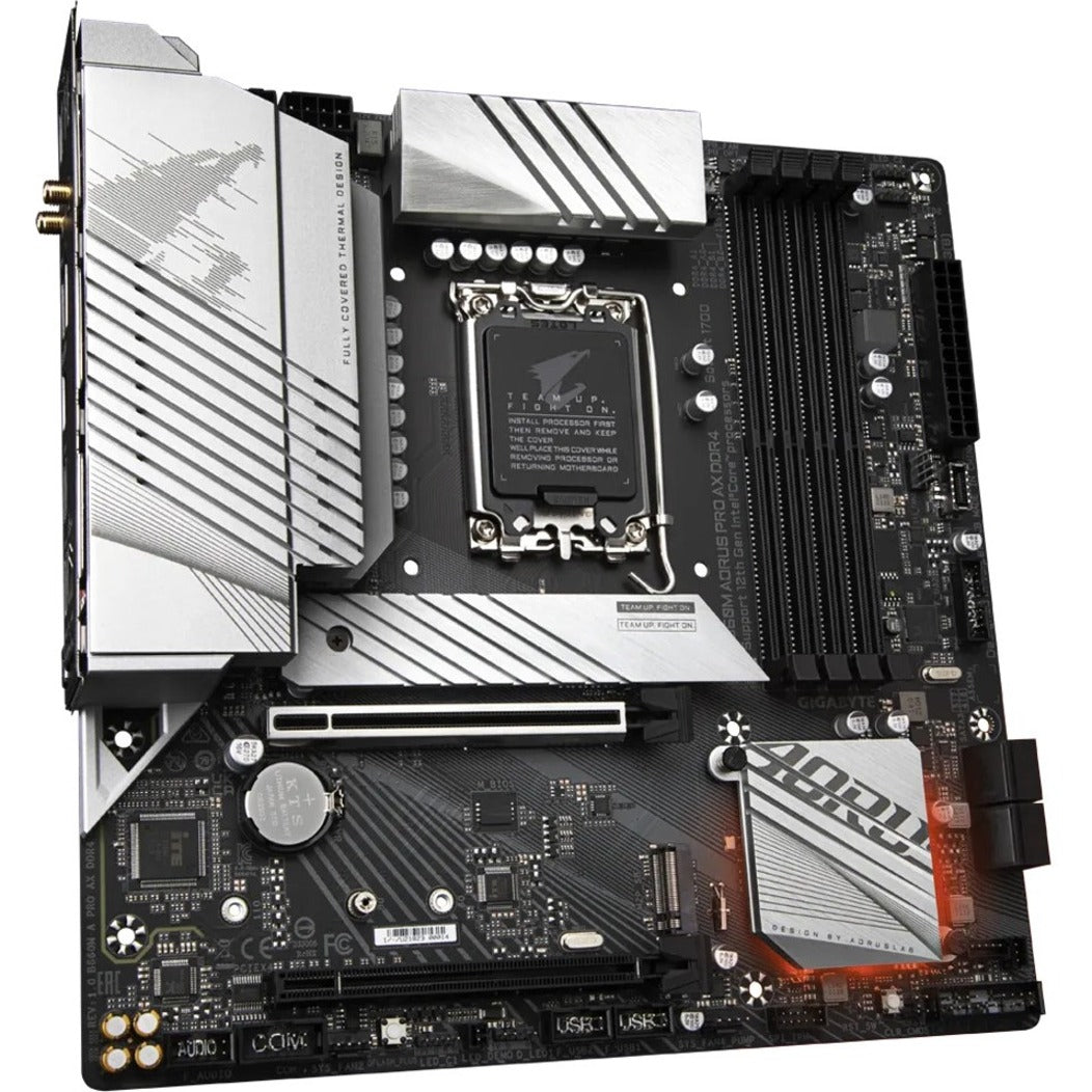 Aorus B660MAPROAXDDR4 Ultra Durable B660m Pro Ax Ddr4 Gaming Desktop Motherboard - Intel B660 Chipset, LGA-1700, Intel Optane Memory Ready