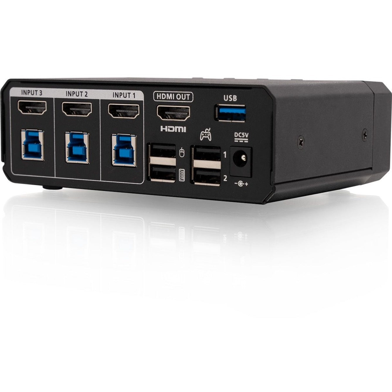 IOGEAR GCS1337 KeyMander Nexus 3-Port Gaming KVM Switch for PC & Game Consoles, 4K Video, USB and HDMI Connectivity