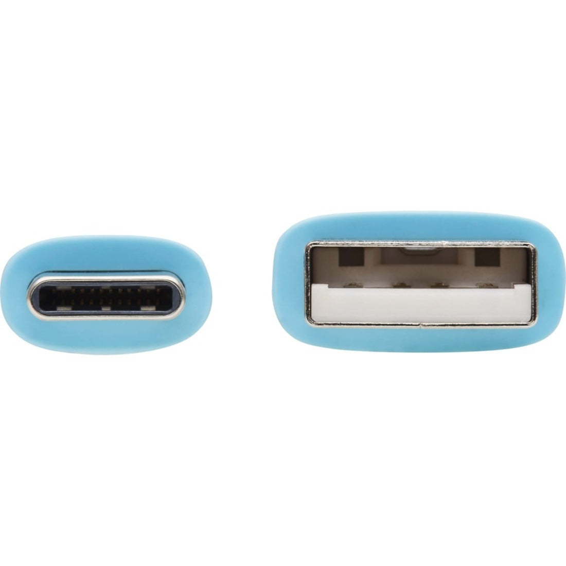 Detailed front view of USB-A and USB-C port interfaces with light blue protective housing-alternate-image3