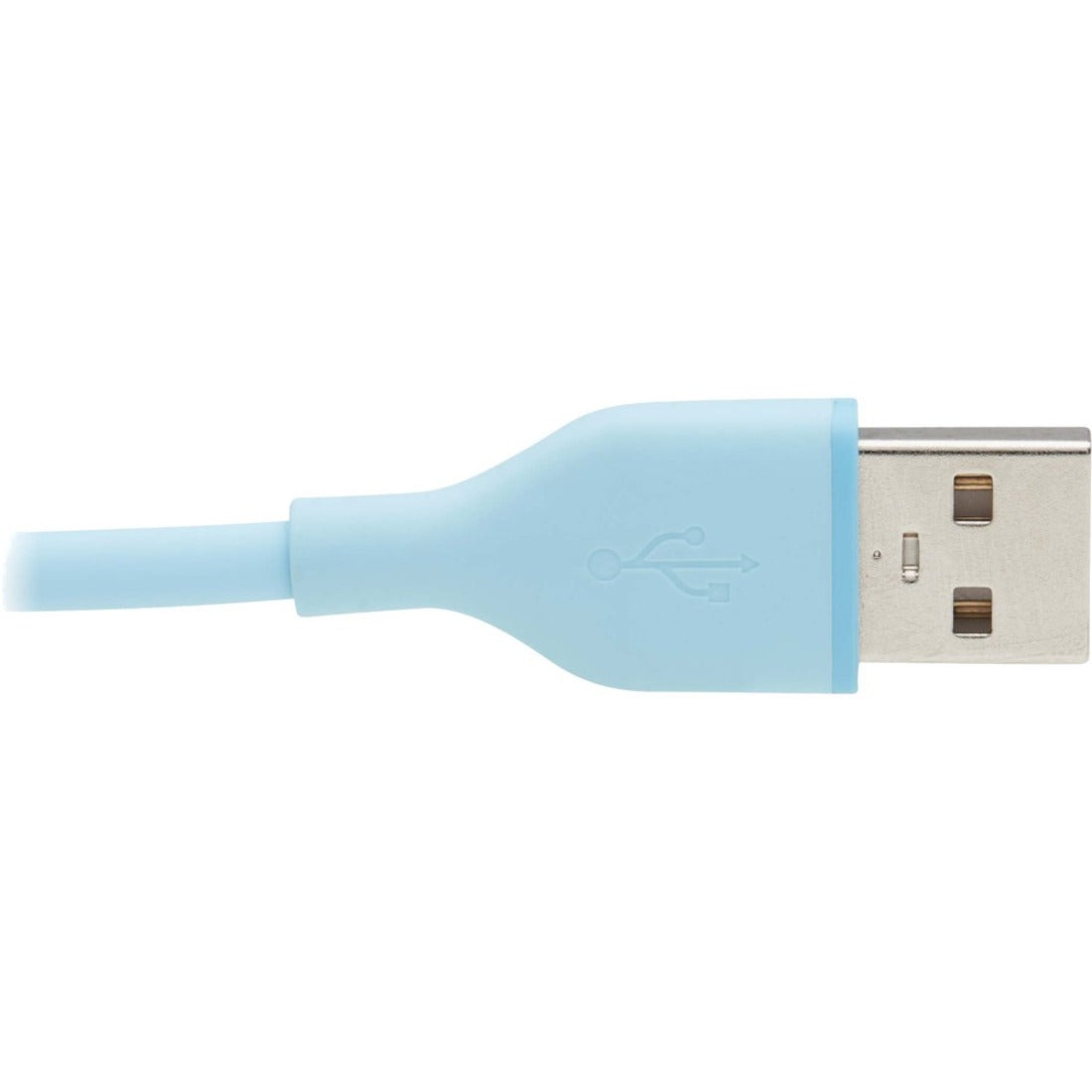 Detailed view of USB-A connector with USB symbol and light blue housing-alternate-image6