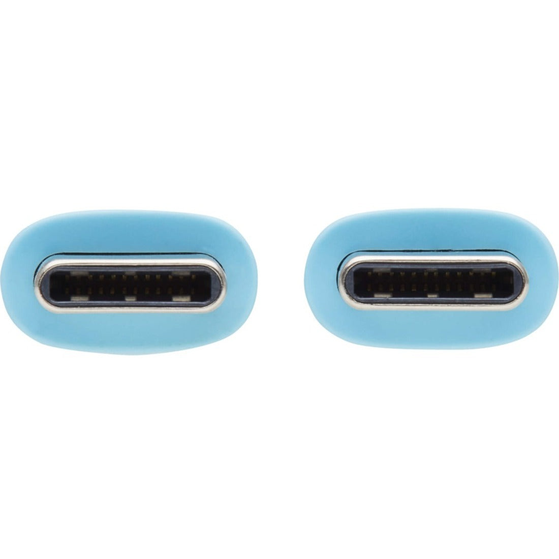 Câble de transfert de données USB-C Tripp Lite U040AB-006-CSLB Safe-IT 18 m chargement matériau antibactérien ultra flexible pliable anti-enchevêtrement passif chargement rapide moulé livraison d'alimentation USB (USB PD)