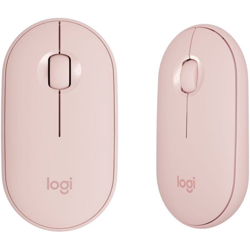 Close-up views of Logitech MK470 wireless mouse from different angles