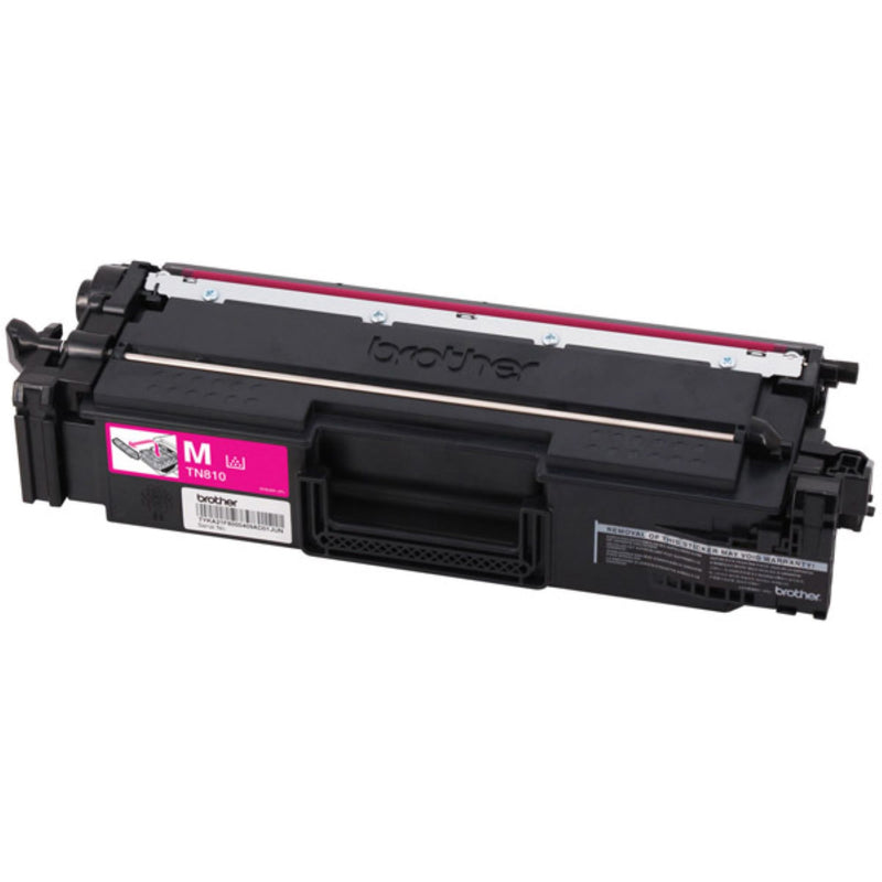 Side view of Brother TN810M toner cartridge highlighting installation features