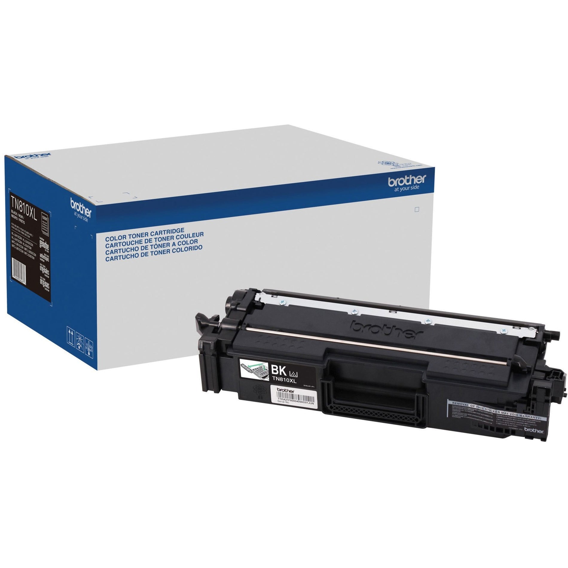 兄弟 TN810XLBK 高容量 黑色 打印机墨盒，兼容 HL-L9410CDN，HL-L9430CDN，HL-L9470CDN，HL-EX470W，MFC-L9610CDN，MFC-L9630CDN，MFC-L9670CDN，MFC-EX670W 品牌名称：兄弟 翻译品牌名称：Brother