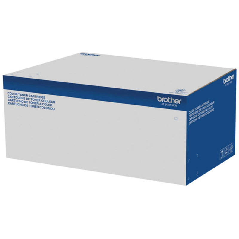 Brother TN810XLC toner cartridge retail packaging showing product information