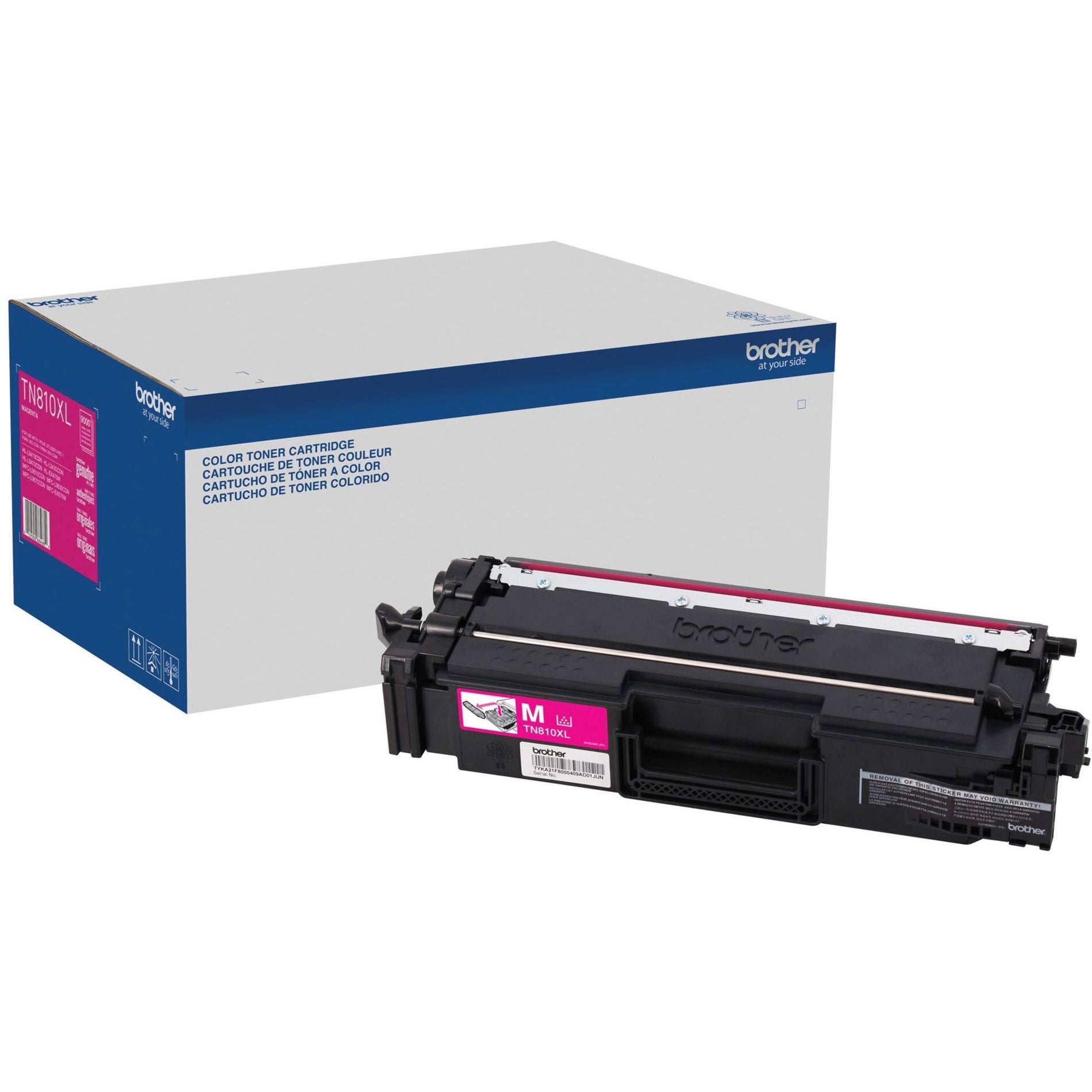 Brother TN810XLM High-Yield Magenta Toner Cartridge, Original, 9000 Pages
