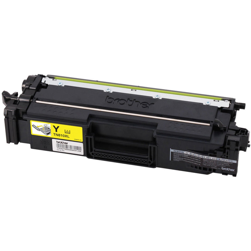 Side view of Brother TN810XLY toner cartridge highlighting distribution system