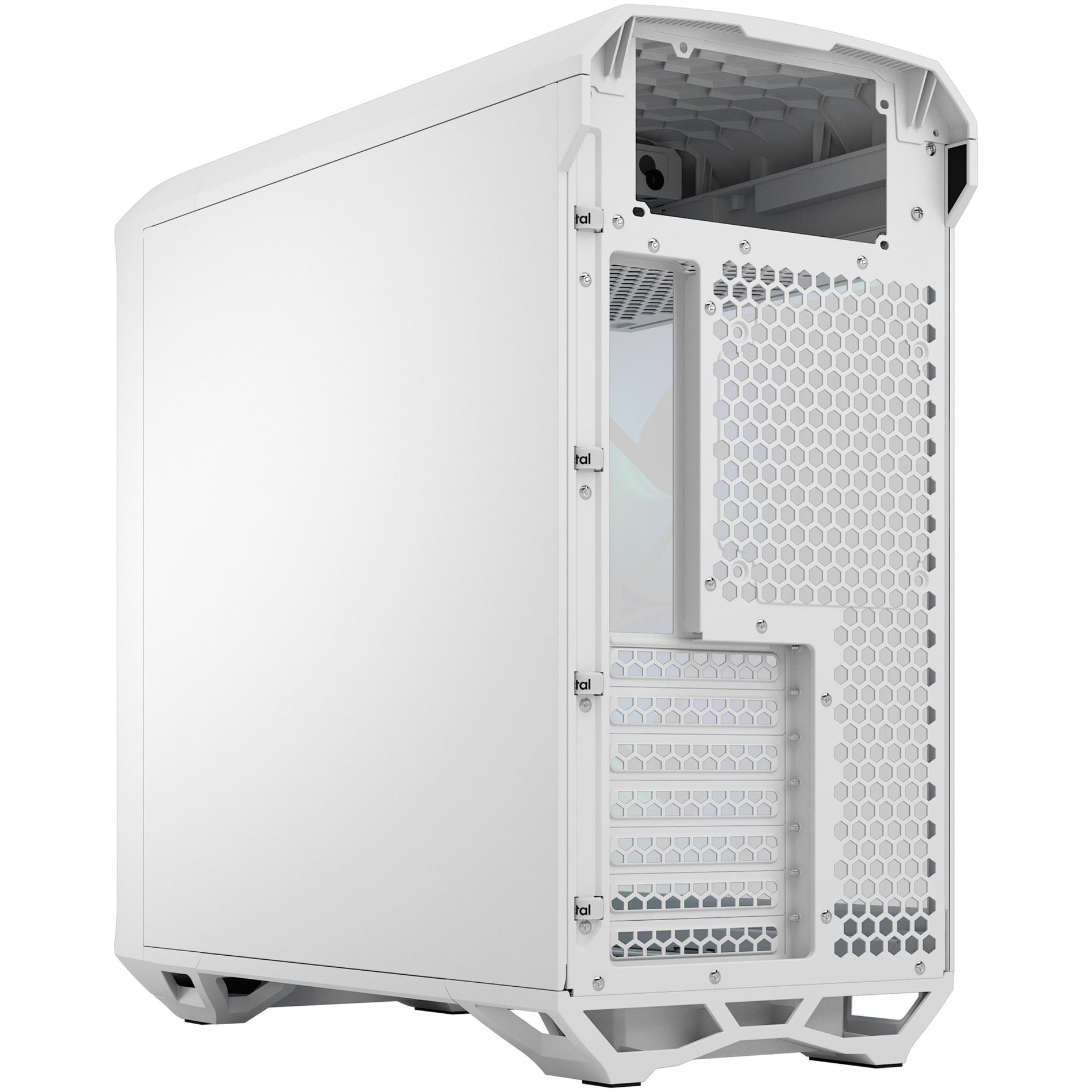 Fractal Design FD-C-TOR1C-05 Torrent Compact RGB White TG Clear Computer Case, Mid-tower, Tempered Glass, Steel, 2 Year Warranty