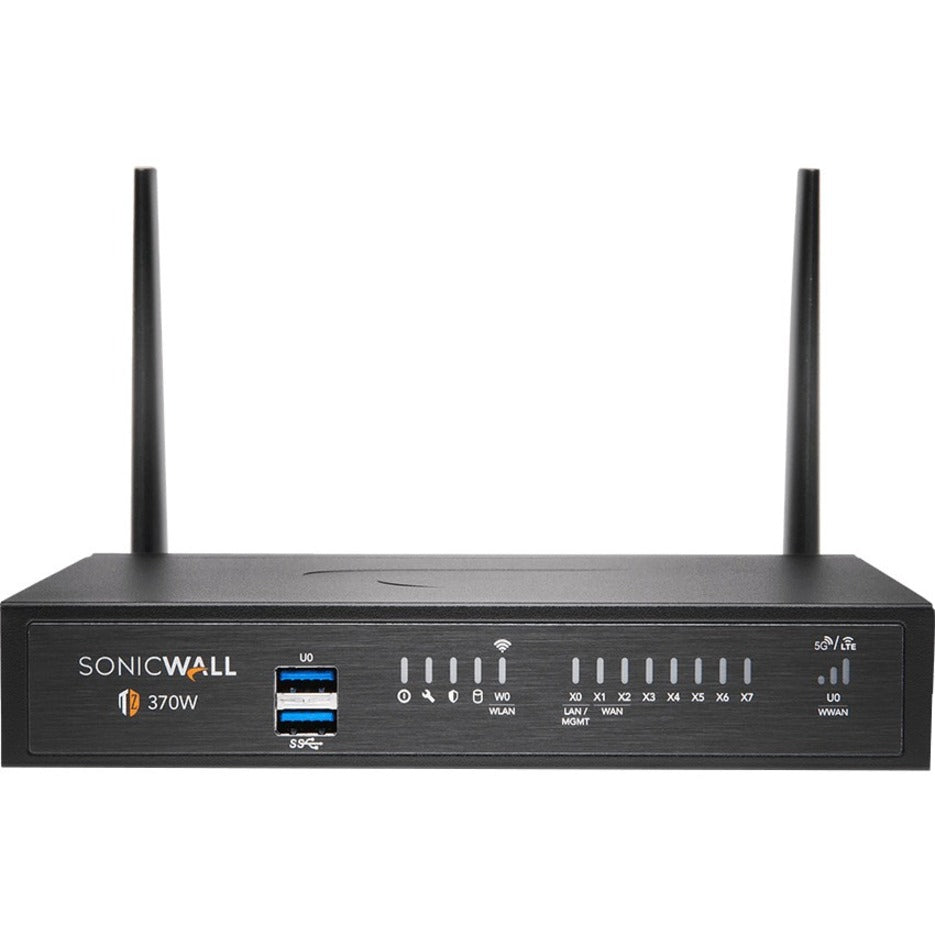 SonicWall 03-SSC-0739 TZ370 Network Security/Firewall Appliance, 8 Ports, 3 Year Warranty, 384 MB/s Firewall Throughput