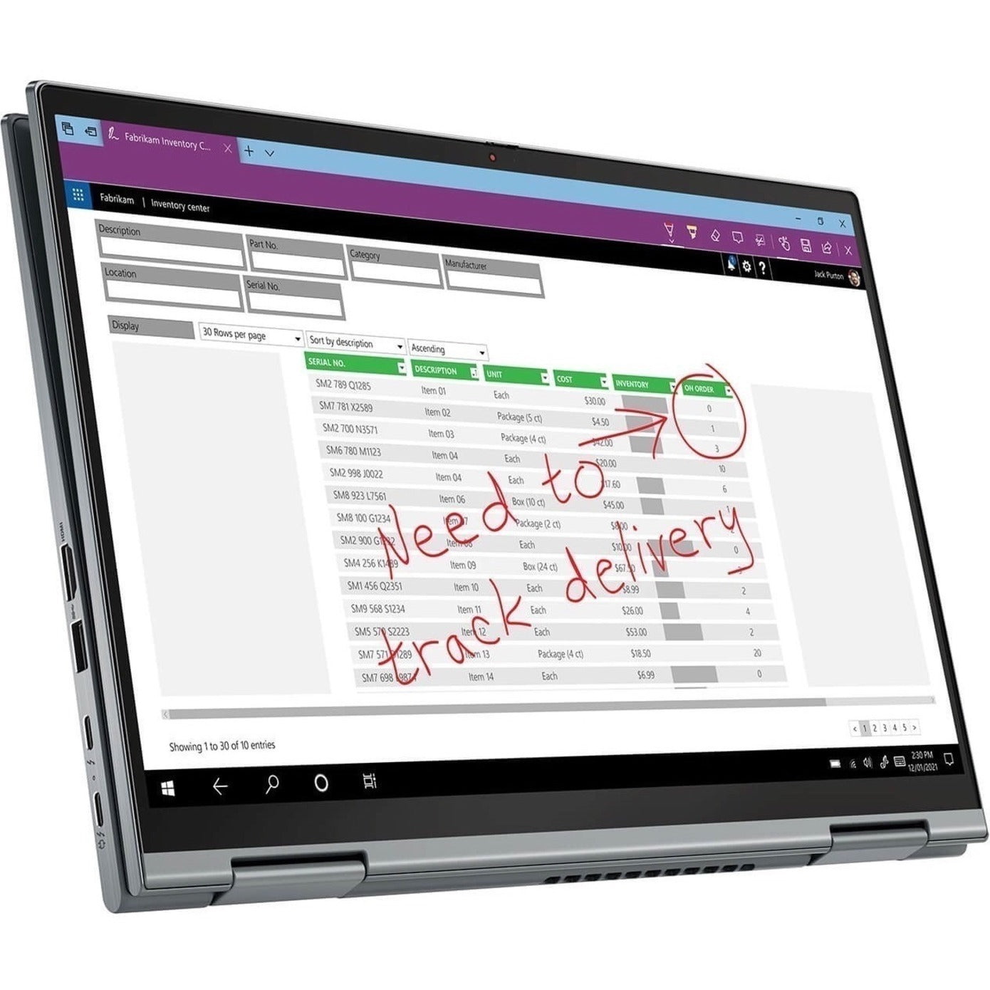 Lenovo 20XY00GQUS ThinkPad X1 Yoga Gen 6 14" 2 in 1 Notebook, Intel Core i7, 16GB RAM, 512GB SSD, Windows 11