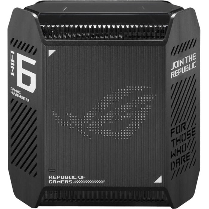 ASUS ROG GT6 router showing subtle dot matrix pattern in standby mode-alternate-image10