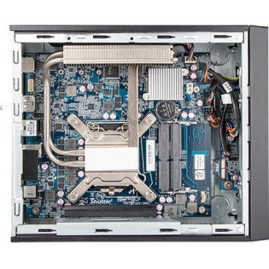 Internal view of Shuttle XH510G showing motherboard layout and cooling system-alternate-image6