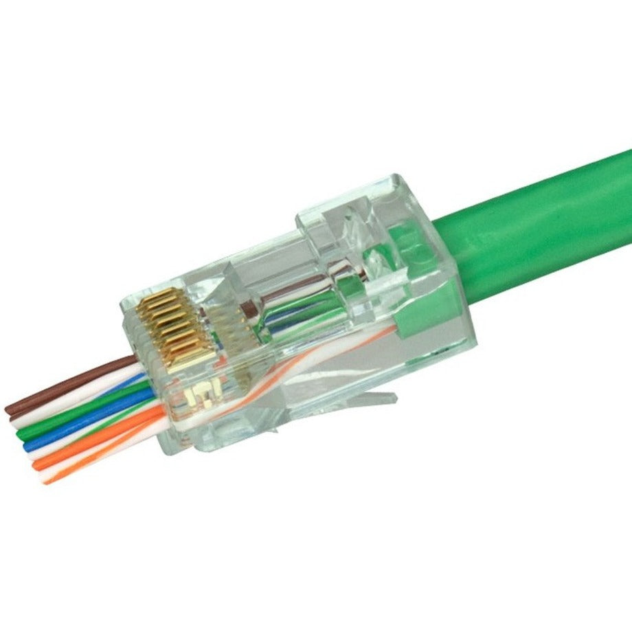 SIMPLY45 S45-1600P PRO موصل الشبكة ، العبور ، مقاوم للهب ، تخفيف الضغط ، حماية التداخل ، PoE