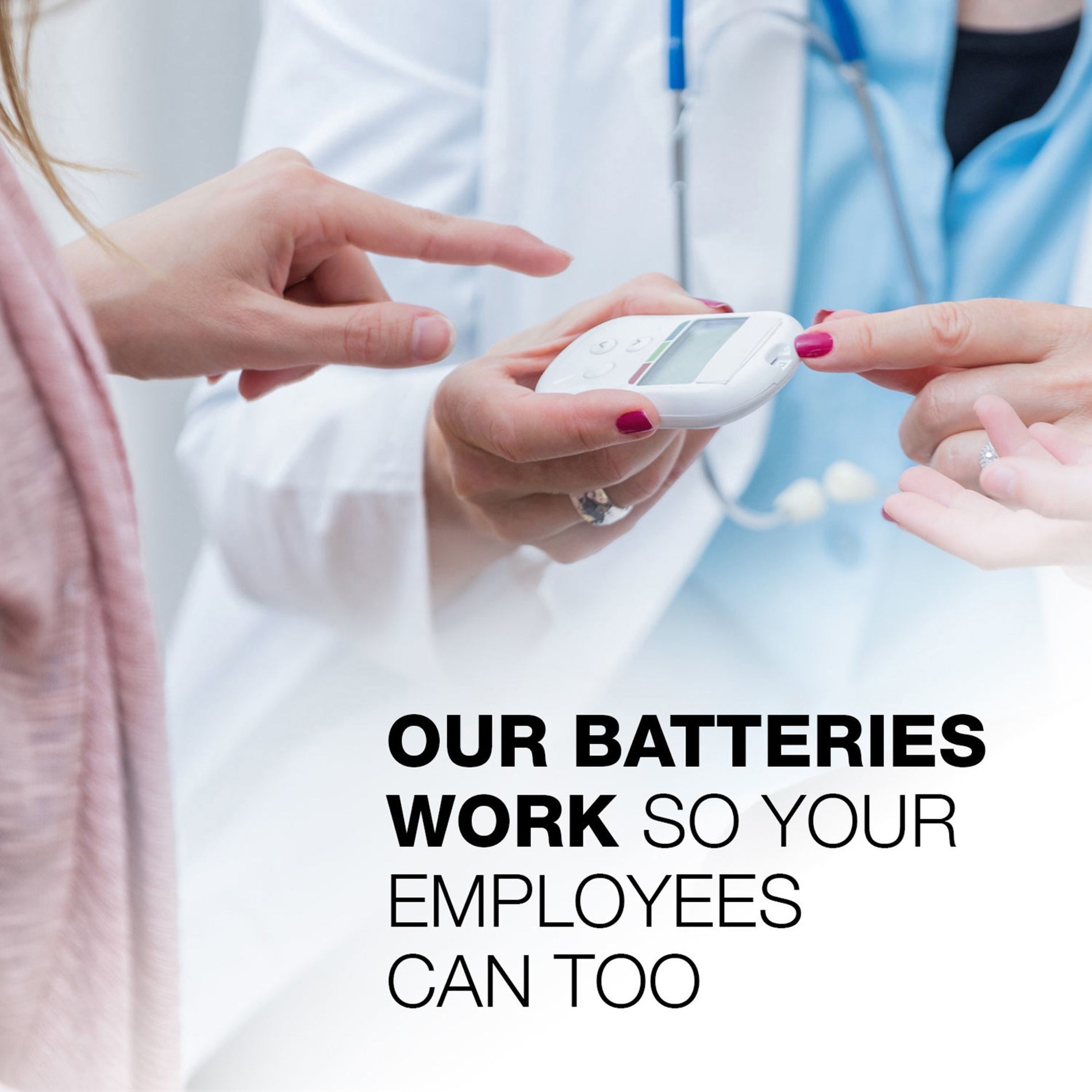 Healthcare professional using medical device powered by Energizer batteries-alternate-image5