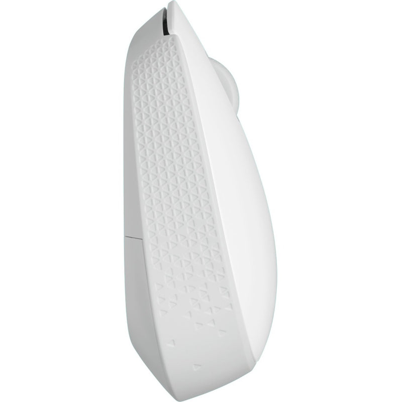 Close-up view of Logitech M170 wireless mouse's textured grip pattern