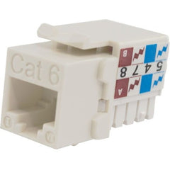 SIMPLY45 S45-3690W Cat6 Unshielded 90 Degree Keystone Jack - 흰색 10 개