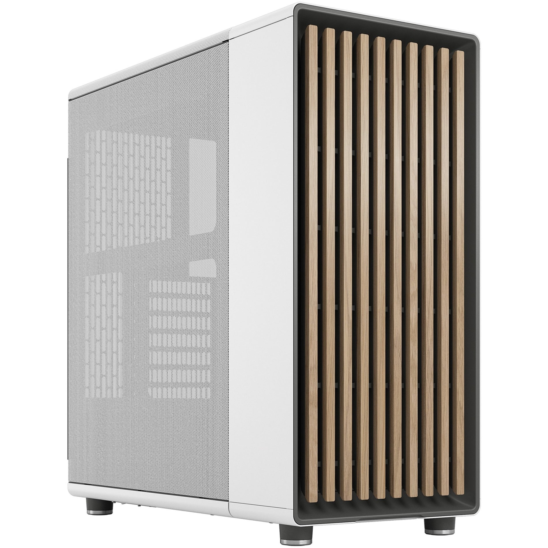 Boîtier d'ordinateur Fractal Design FD-C-NOR1C-03 North Moyen-tour Blanc Chaud Garantie de 2 ans 3 baies internes 2.5"/3.5" 5 baies d'expansion totales 7 emplacements d'expansion totaux 2 ventilateurs installés Micro ATX/ATX/Mini ITX pris en charge