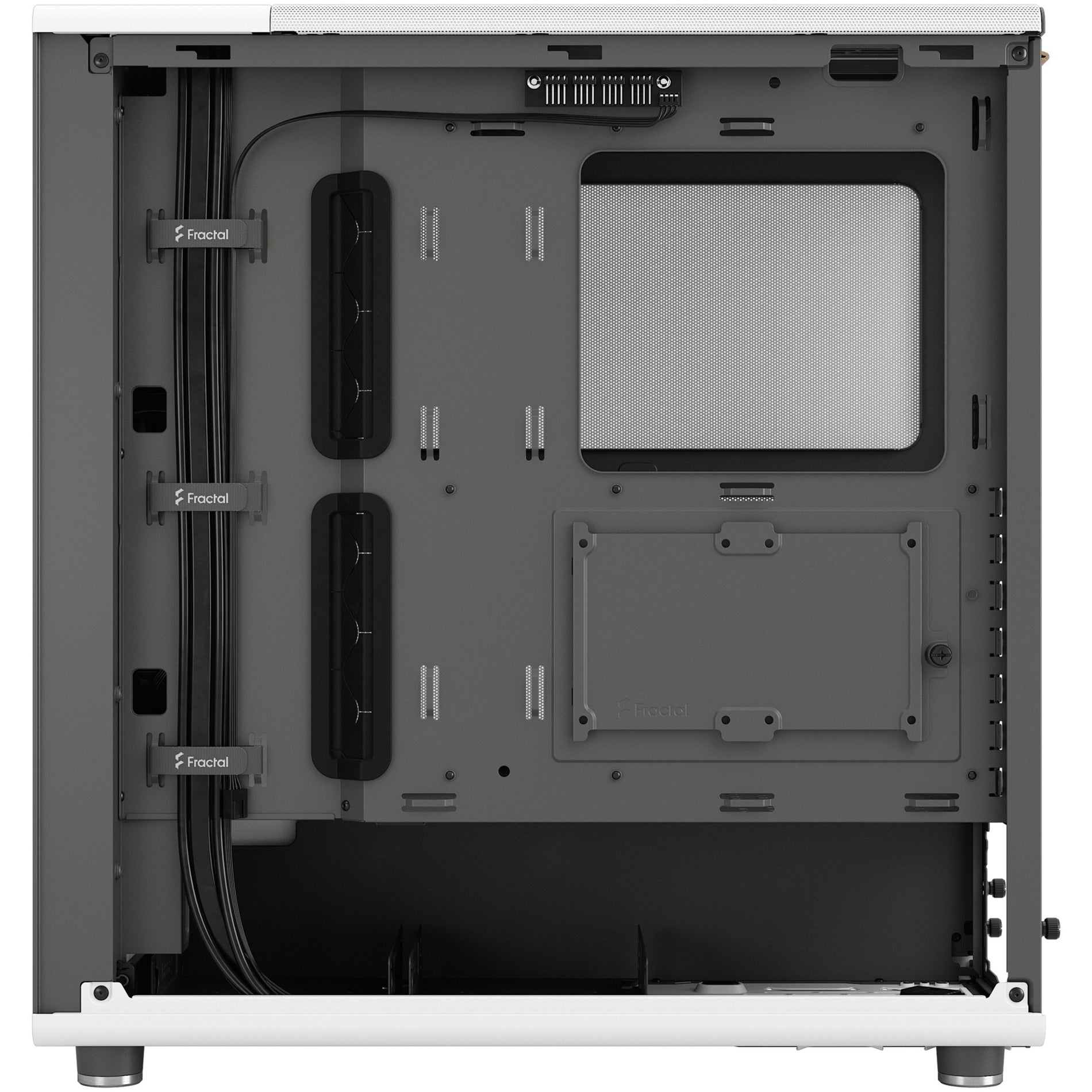 Boîtier d'ordinateur Fractal Design FD-C-NOR1C-03 North Moyen-tour Blanc Chaud Garantie de 2 ans 3 baies internes 2.5"/3.5" 5 baies d'expansion totales 7 emplacements d'expansion totaux 2 ventilateurs installés Micro ATX/ATX/Mini ITX pris en charge