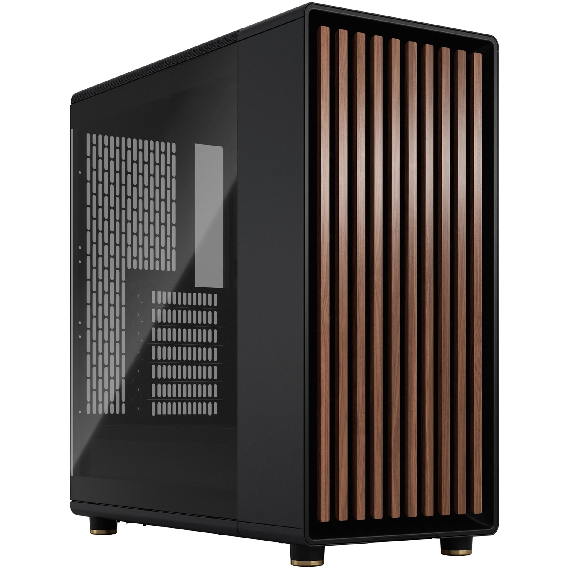 Fractal Design FD-C-NOR1C-02 Boîtier d'ordinateur North Moyenne tour Acier et Verre trempé Noir Charcoal Garantie de 2 ans