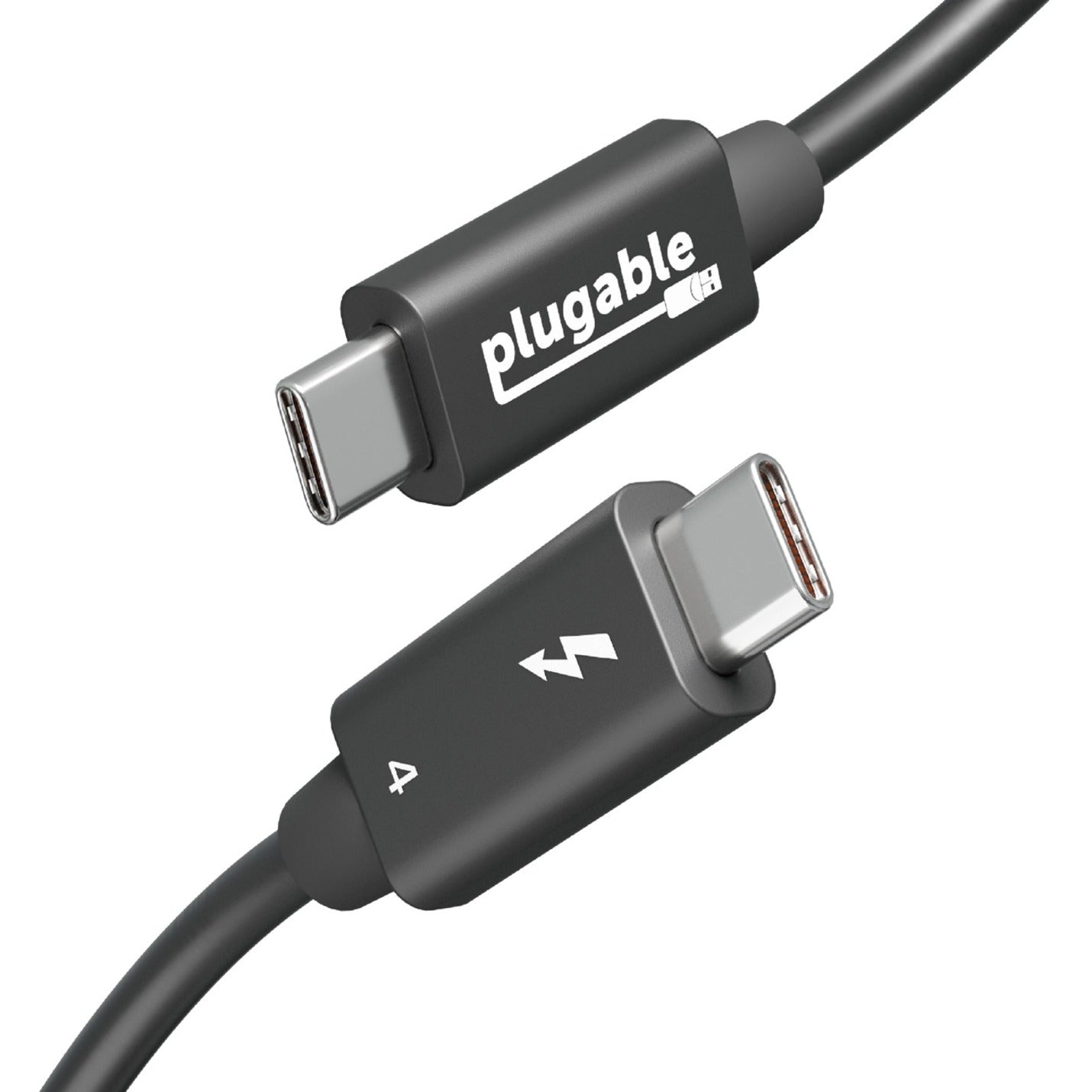 Cable de Transferencia de Datos Thunderbolt 4 Plugable TBT4-240W-1M 3.3 pies Pantalla 8K Carga de 40 Gbps